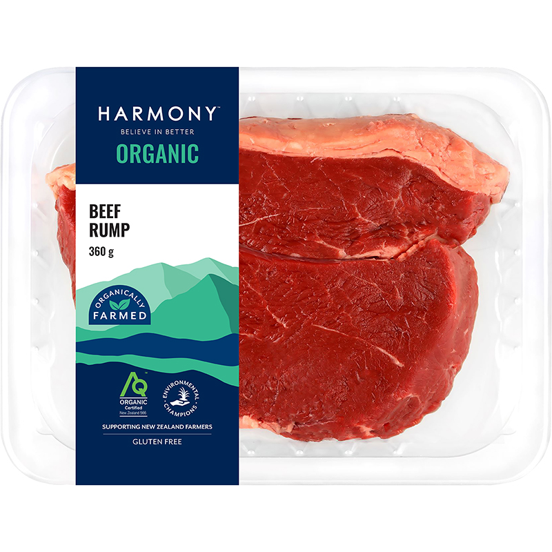 Harmony ORGANIC Beef Rump 360g