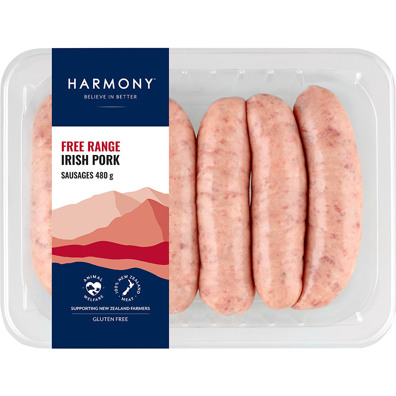new Harmony FR Traditional Pork Sausages (CTN-8) (450g)